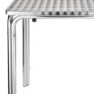 Picture of Bolero Steel and Aluminium Square Leg Table 600mm - CG837