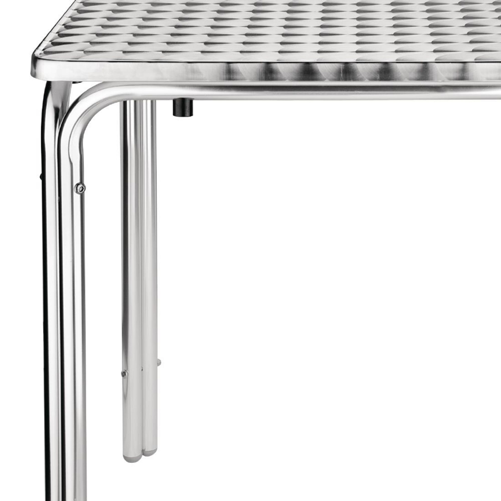 Picture of Bolero Steel and Aluminium Square Leg Table 600mm