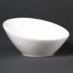 Picture of Olympia Lumina Oval Sloping Bowls White 148mm (6 pack) - CF383