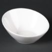Picture of Olympia Lumina Oval Sloping Bowls White 148mm (6 pack) - CF383