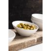 Picture of Olympia Lumina Oval Sloping Bowls White 148mm (6 pack) - CF383