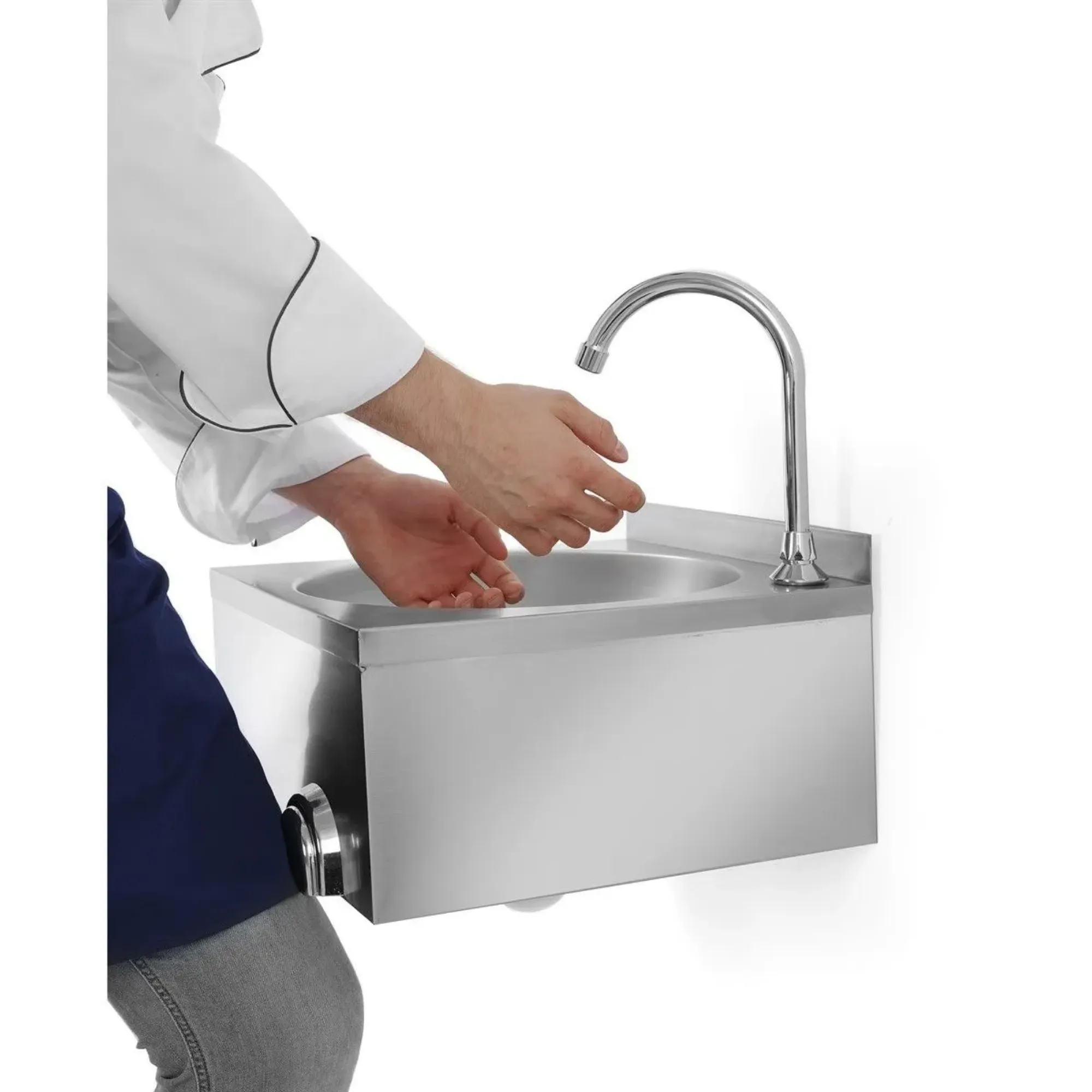 Picture of CombiSteel Knee Operated Hand Washbasin 400MM - 7531.0010