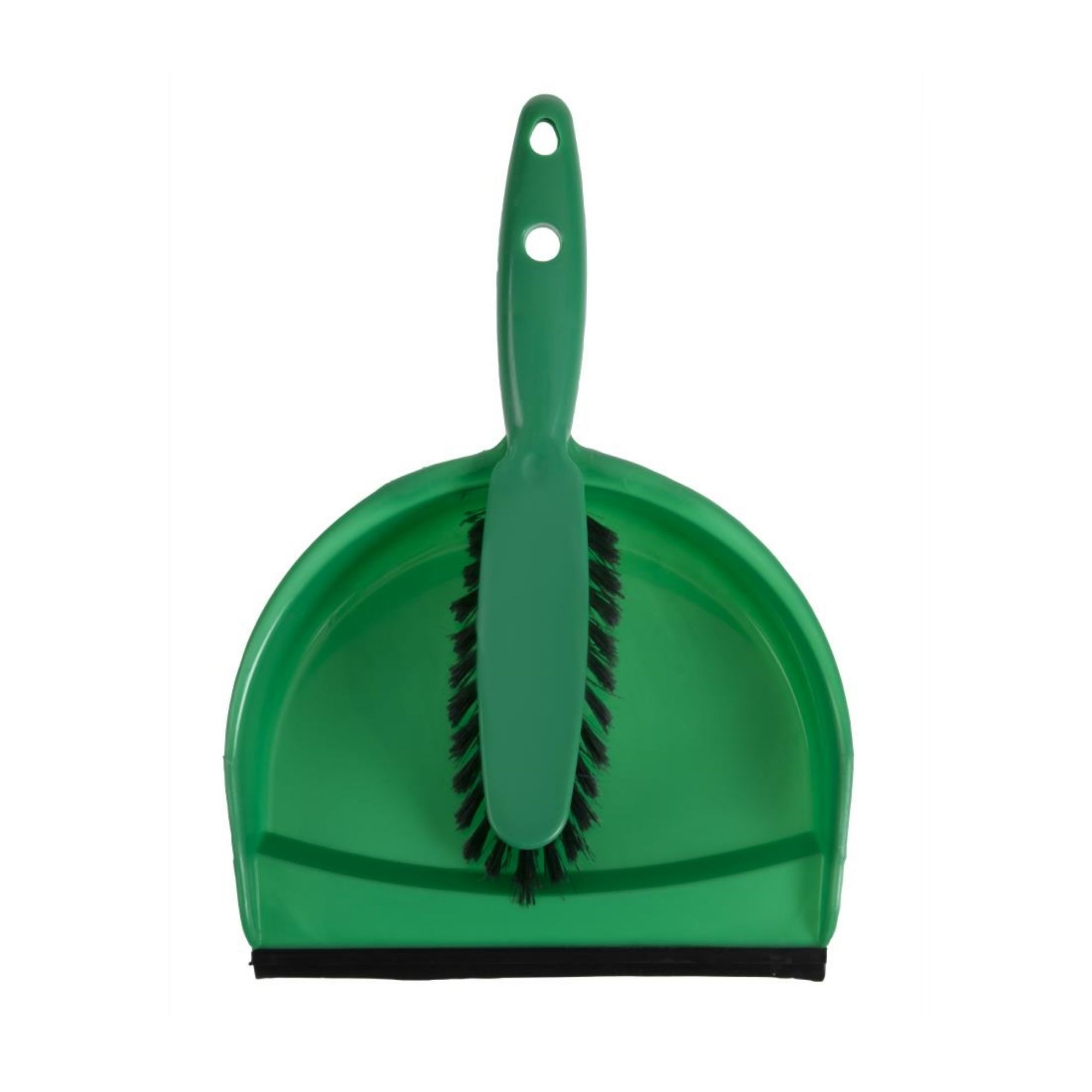 Picture of Jantex Soft Dustpan and Brush Set Green