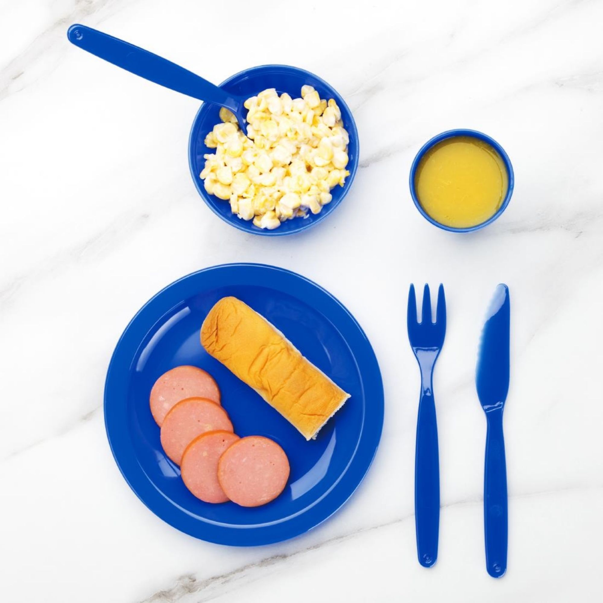 Picture of Olympia Kristallon Polycarbonate Tumblers Blue 142ml (Pack of 12)