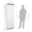 Picture of Polar C-Series Upright Fridge White 400Ltr - CD612