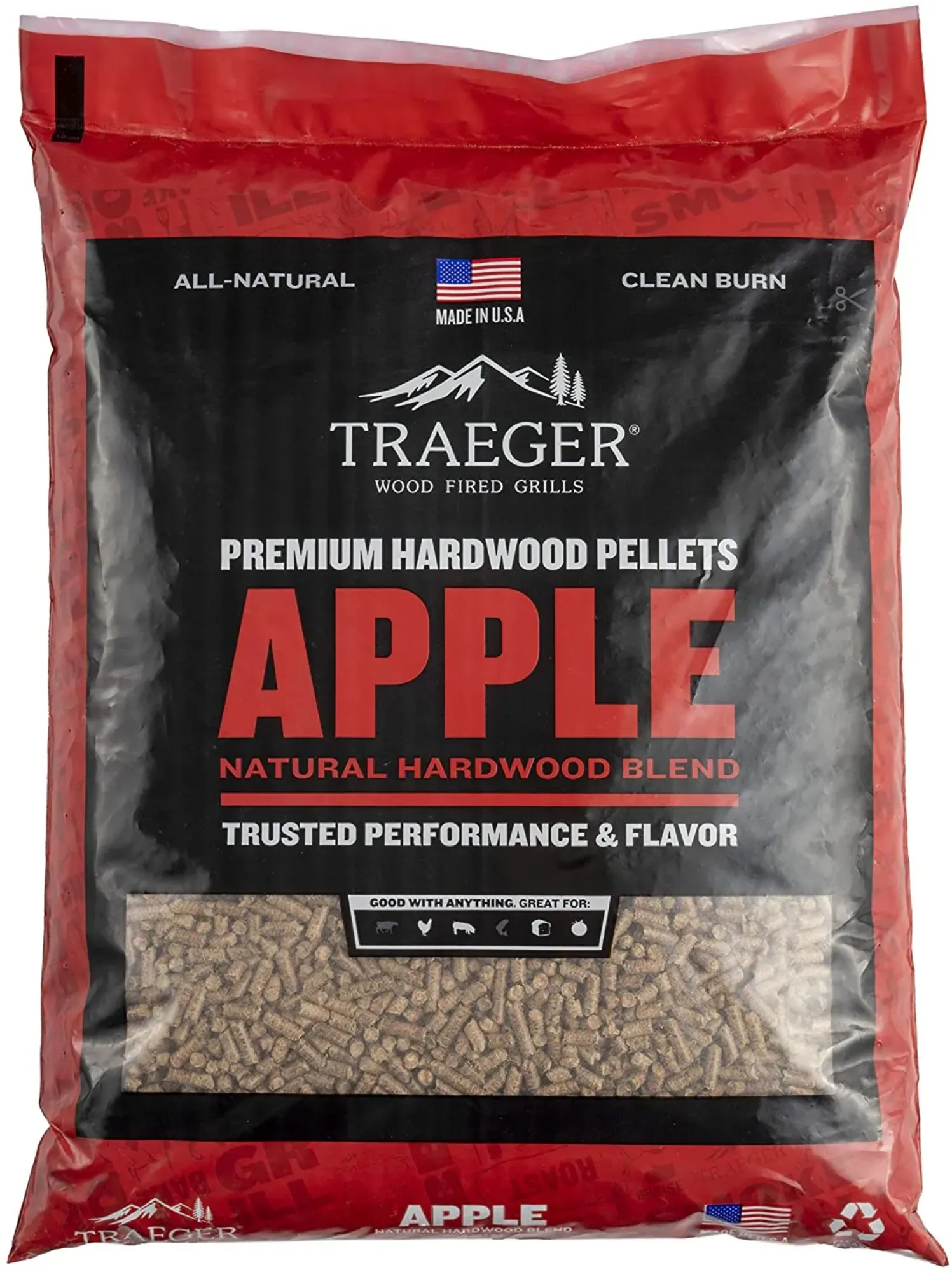Picture of Traeger BBQ Wood Pellets Apple Flavour - PEL343