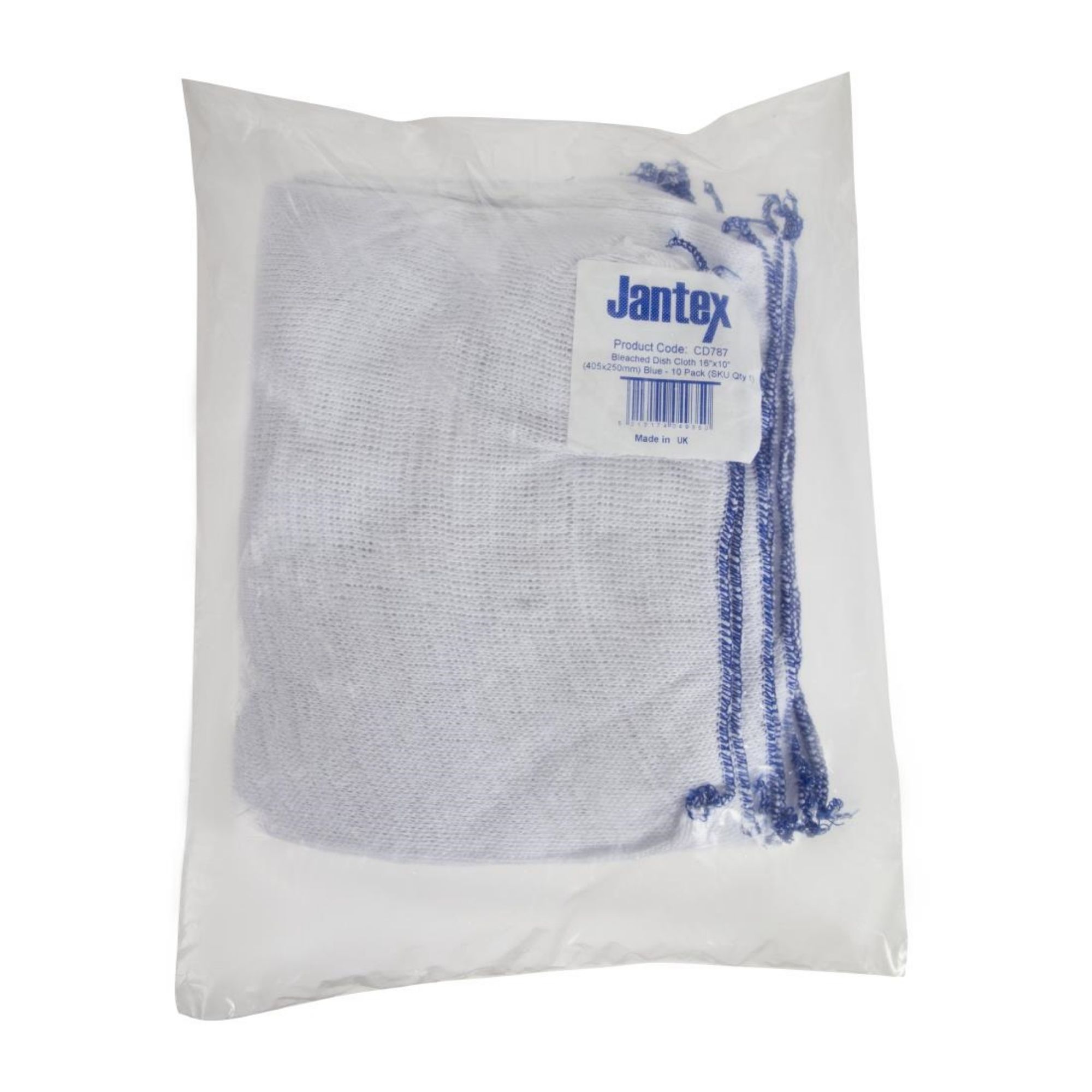 Picture of Jantex Dish Cloths Blue (Pack of 10)