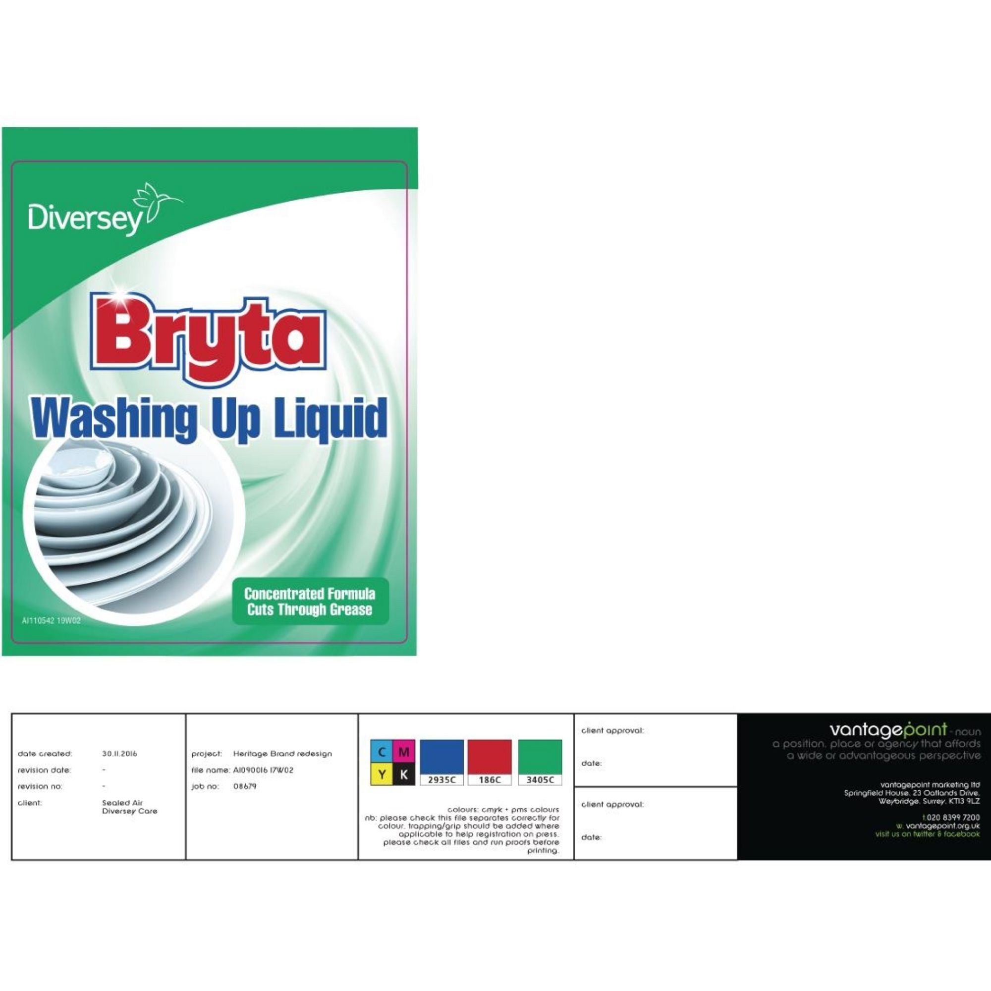 Picture of Bryta Washing Up Liquid Concentrate 5Ltr (2 Pack)
