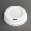 Picture of Fiesta Recyclable Coffee Cup Lids White 225ml / 8oz (Pack of 1000) - CE256