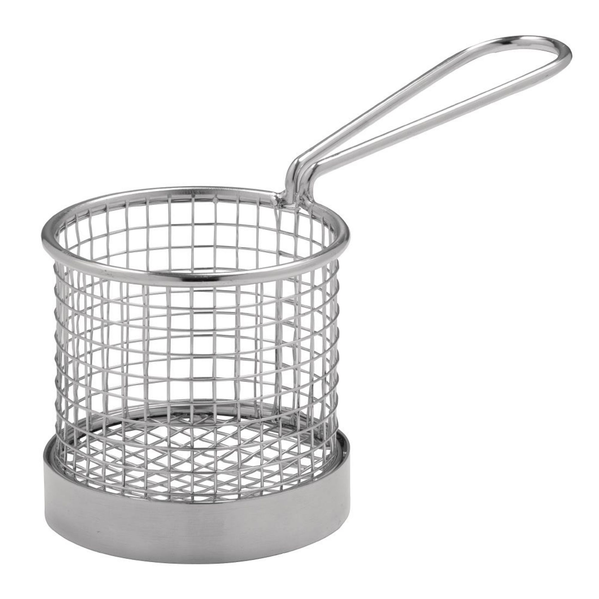 Picture of Olympia Chip Basket Round with Handle 80mm - CE148