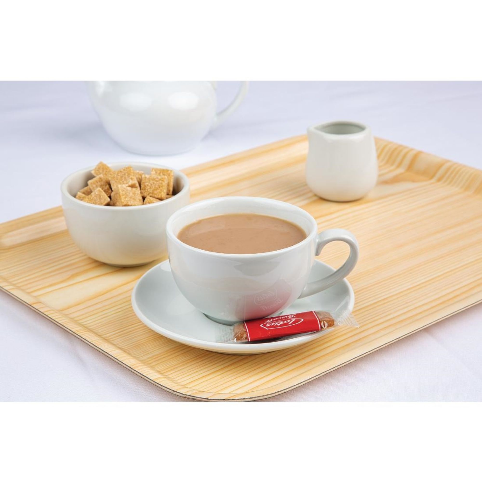 Picture of Olympia Whiteware Elegant Saucers 148mm (Pack of 12)