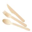 Picture of Fiesta Compostable Wooden Dessert Spoons (Pack of 100) - CD904