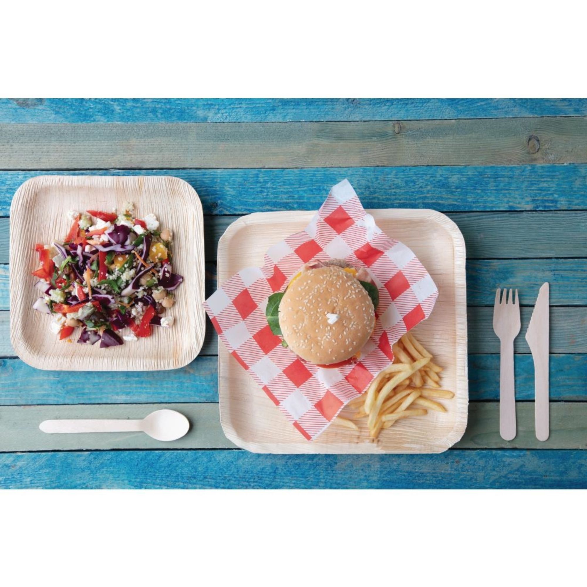 Picture of Fiesta Compostable Disposable Wooden Knives (Pack of 100)