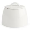 Picture of Olympia Lumina Oval Sugar Bowls with Lids 75mm (6 pack) - CD654