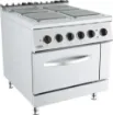 Picture of CombiSteel Base 900 Freestanding Gas Stove 4 Burner With 18 kW Electric Oven