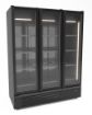 Picture of CombiSteel Refrigerator 3 Glass Door Black 1555L - 7072.1120