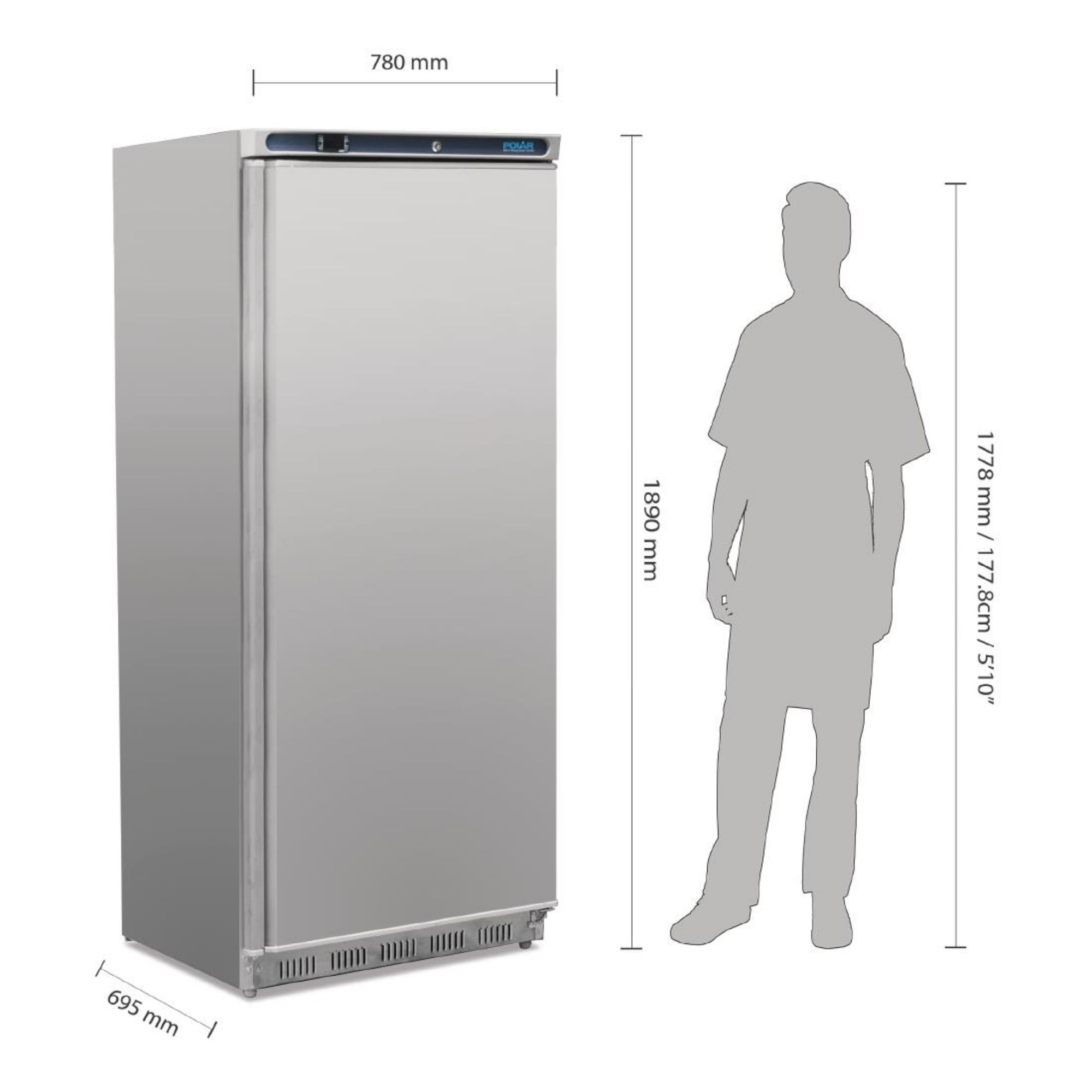 Picture of Polar C-Series Upright Freezer 600Ltr
