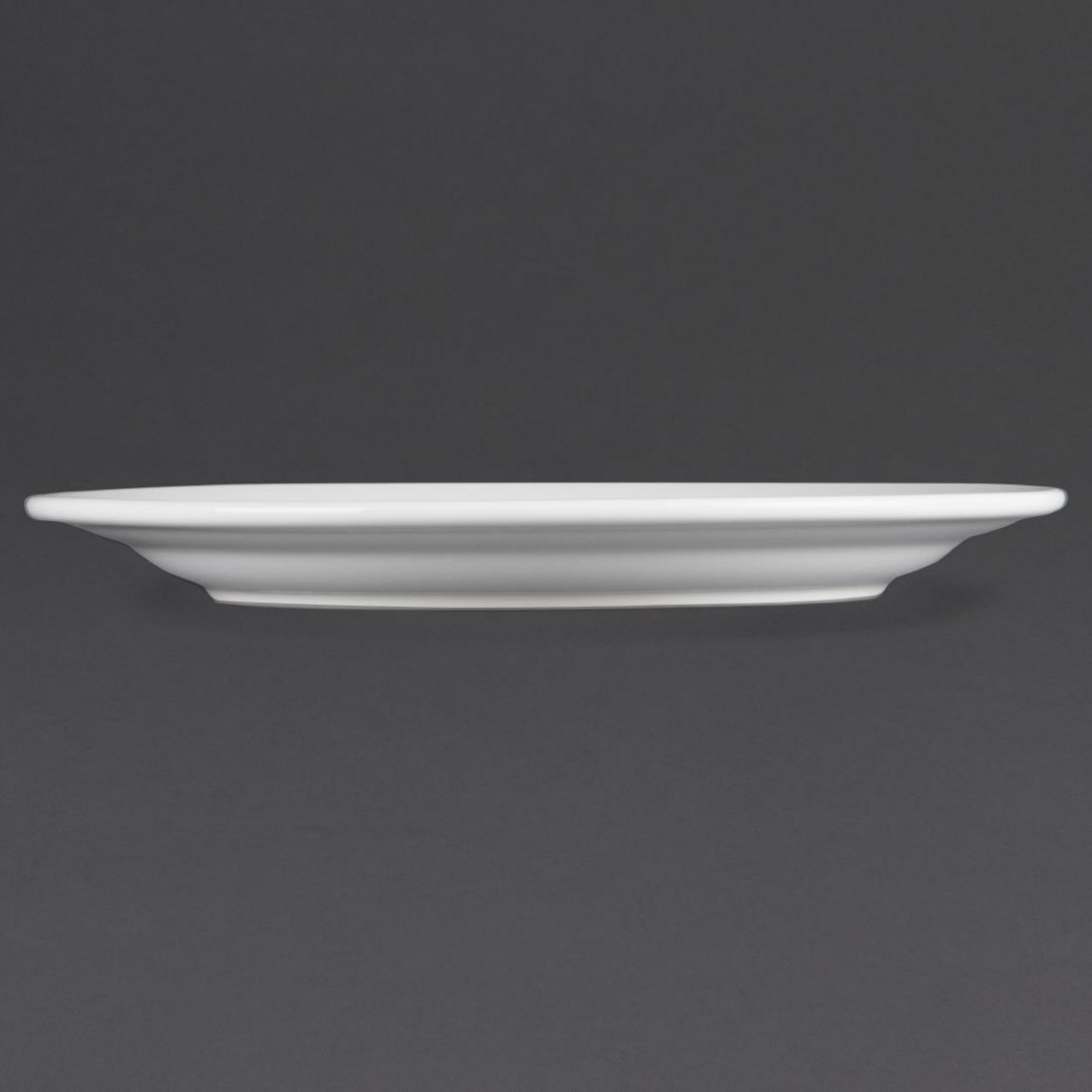 Picture of Olympia Whiteware Wide Rimmed Plates 250mm (Pack of 12)