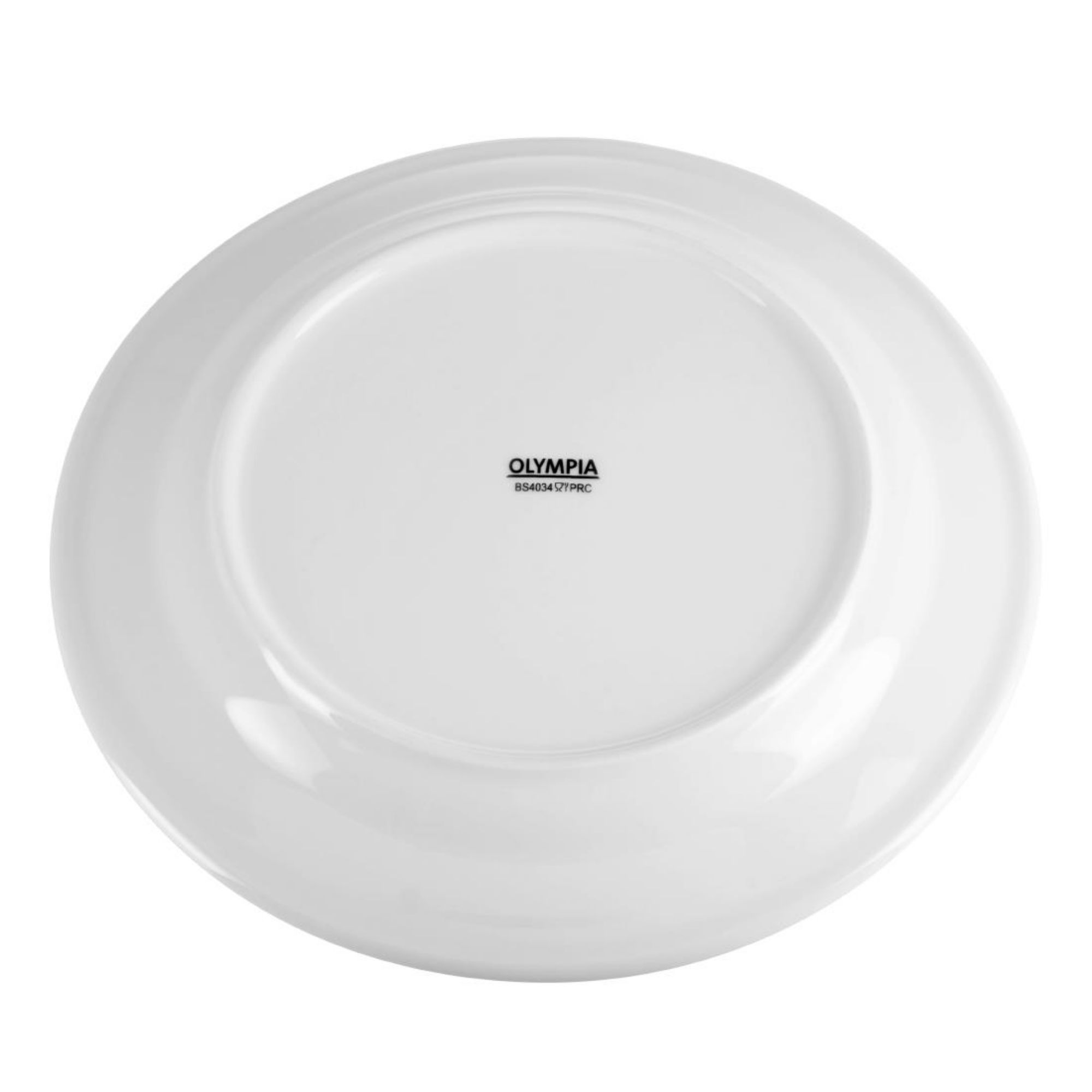 Picture of Olympia Whiteware Wide Rimmed Plates 250mm (Pack of 12)