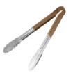 Picture of Hygiplas Colour Coded Brown Serving Tongs 300mm - CB158