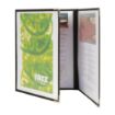 Picture of Securit Crystal Double Sided Menu Cover A4 Triple (3 pack) - CB843