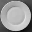 Picture of Olympia Athena Wide Rimmed Plates White 254mm (Pack of 12) - CC209