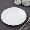 Picture of Olympia Athena Wide Rimmed Plates White 254mm (Pack of 12) - CC209