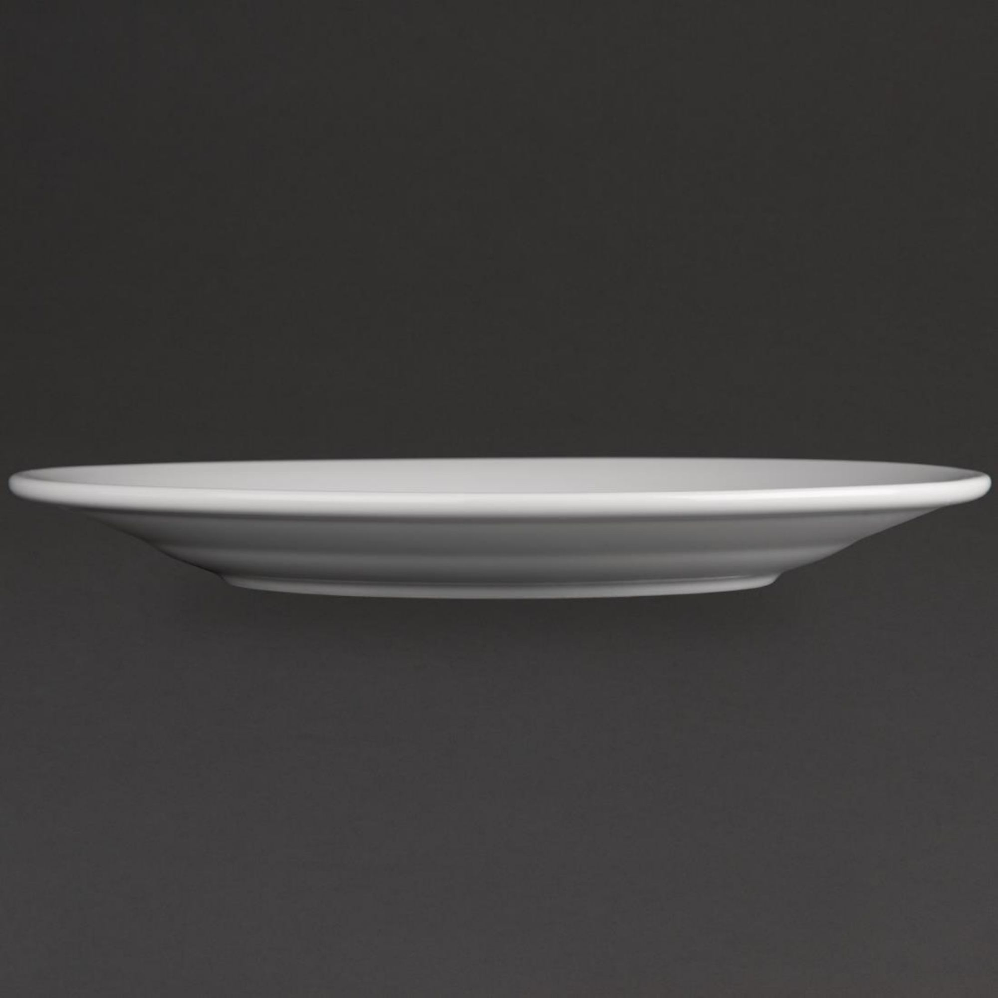 Picture of Olympia Athena Wide Rimmed Plates 228mm White (Pack of 12)