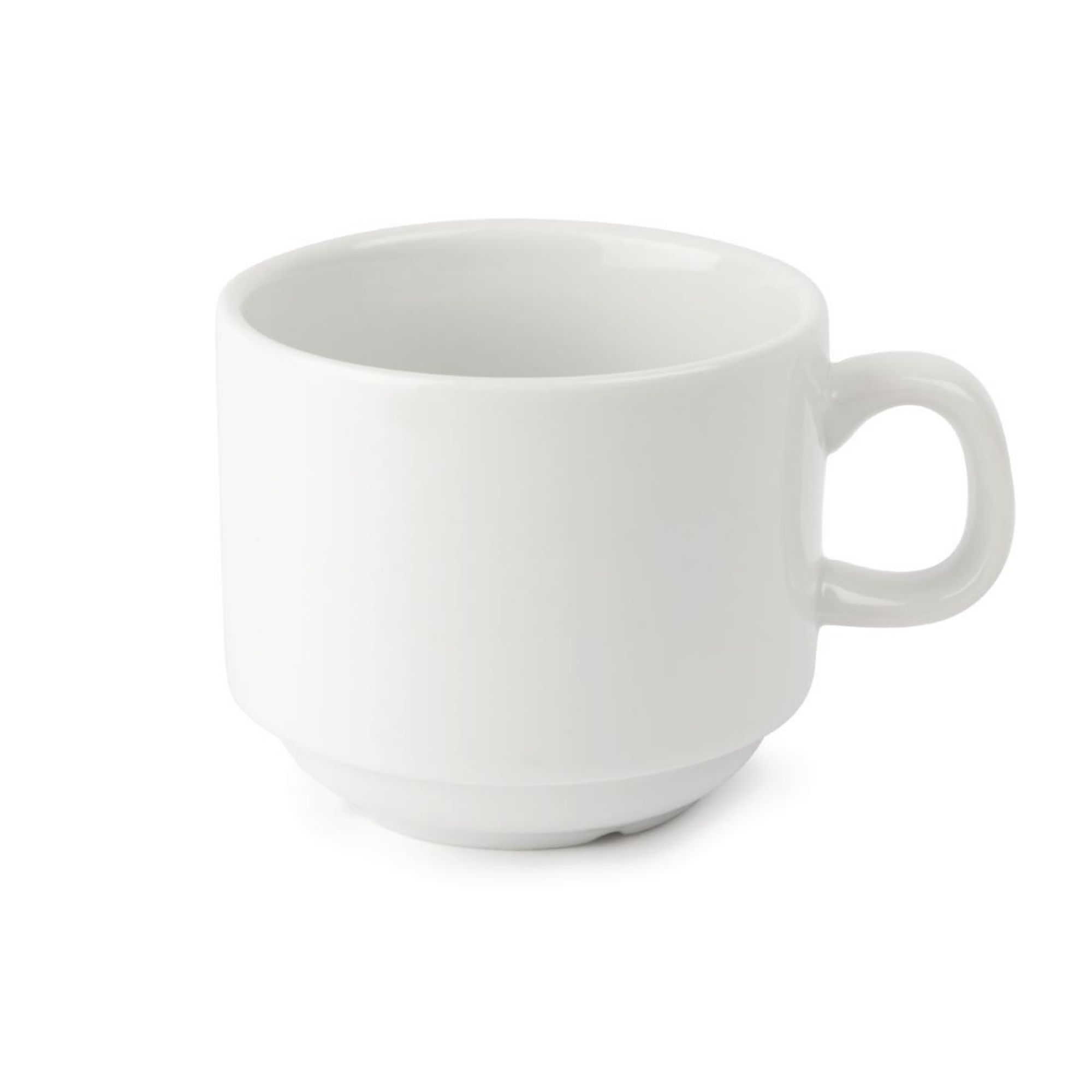 Picture of Olympia Whiteware Stacking Tea Cups 7oz 200ml (Pack of 12)