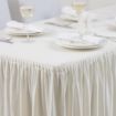 Picture of Table Top Cream Cover & Skirting - PlissÃ© Style - CB085