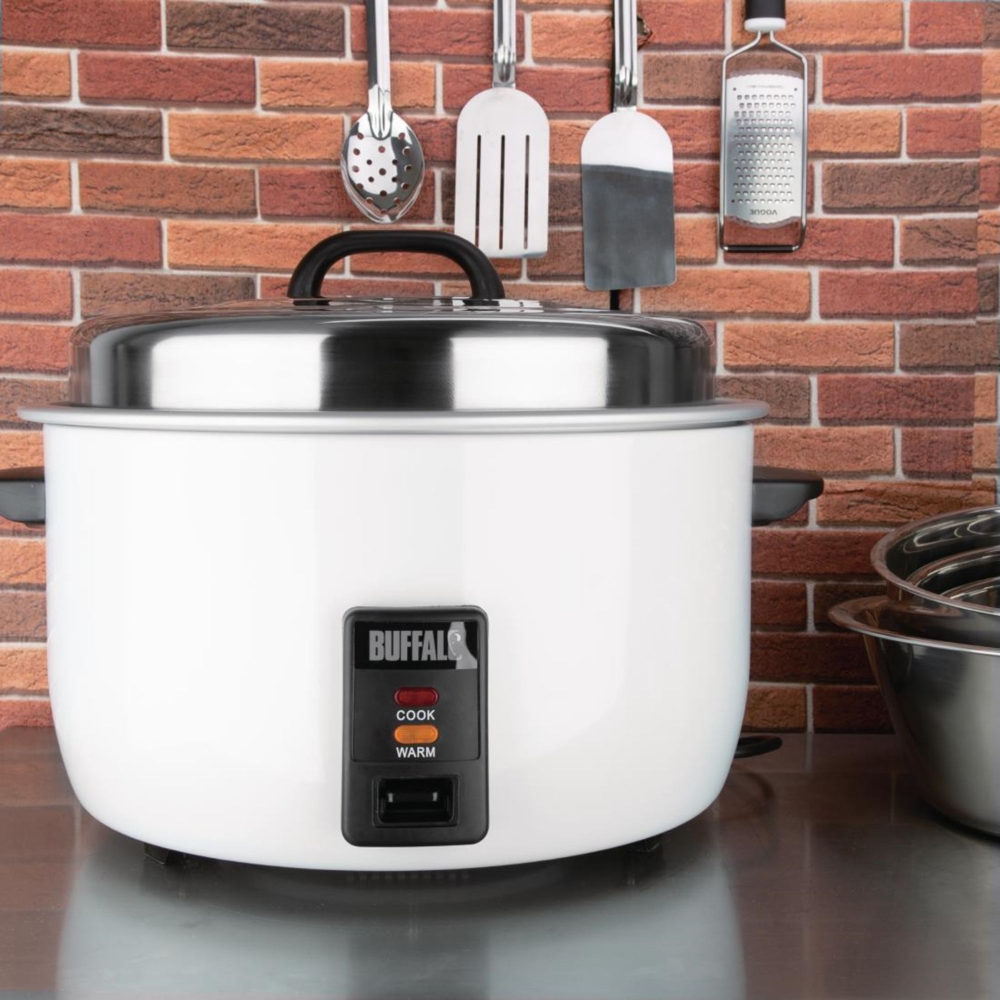 Picture of Buffalo Large Commercial Rice Cooker 10Ltr