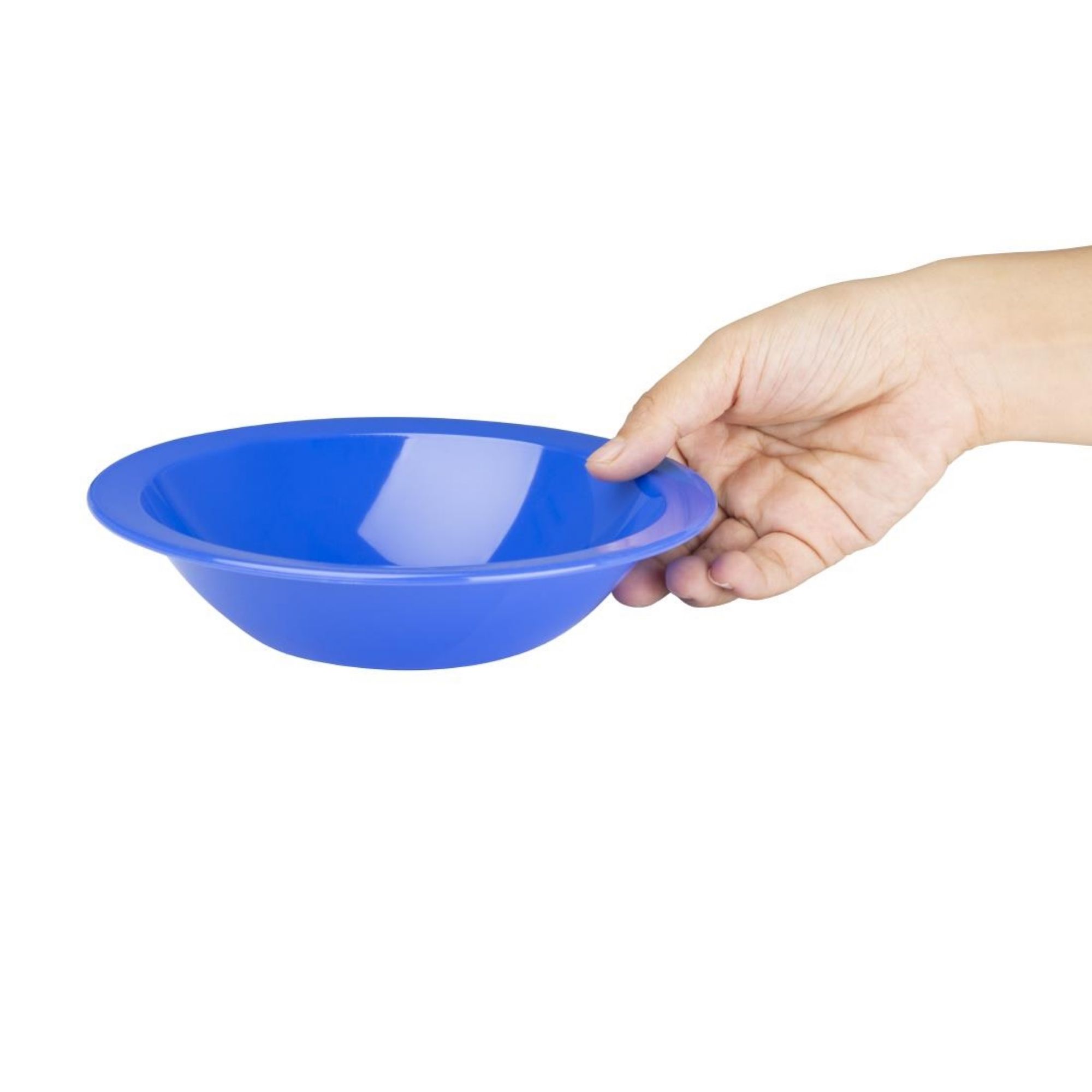 Picture of Olympia Kristallon Polycarbonate Bowls Blue 172mm (Pack of 12)