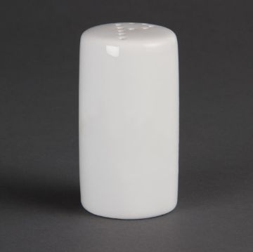 Picture of Olympia Whiteware Pepper Shakers 80mm (Pack of 12)