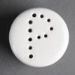 Picture of Olympia Whiteware Pepper Shakers 80mm (Pack of 12) - CB703