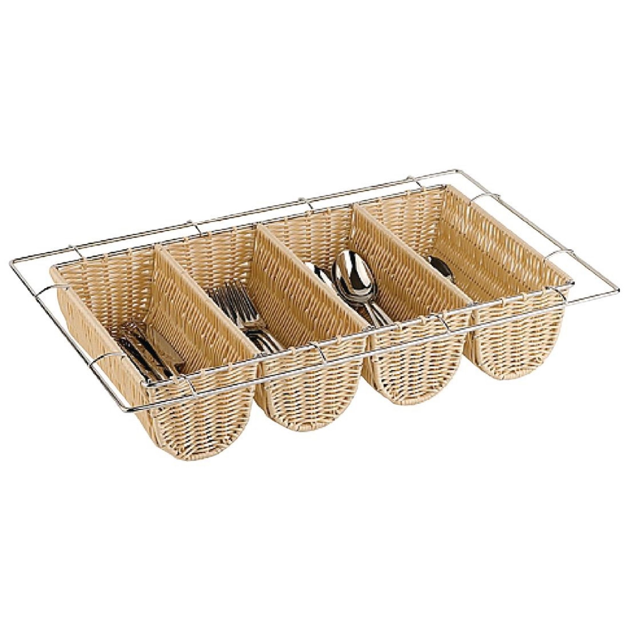 Picture of APS Rattan Cutlery Dispenser - CB674