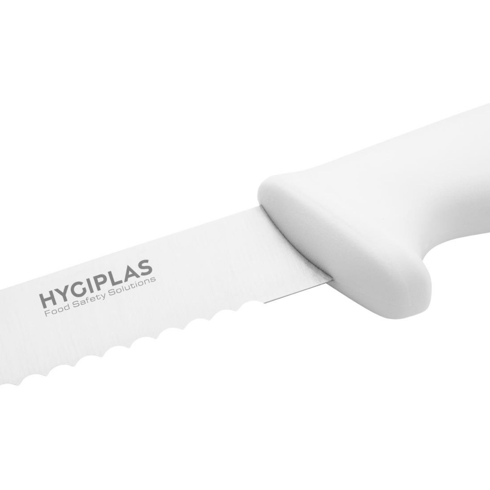 Picture of Hygiplas Serrated Slicer White 24.8cm