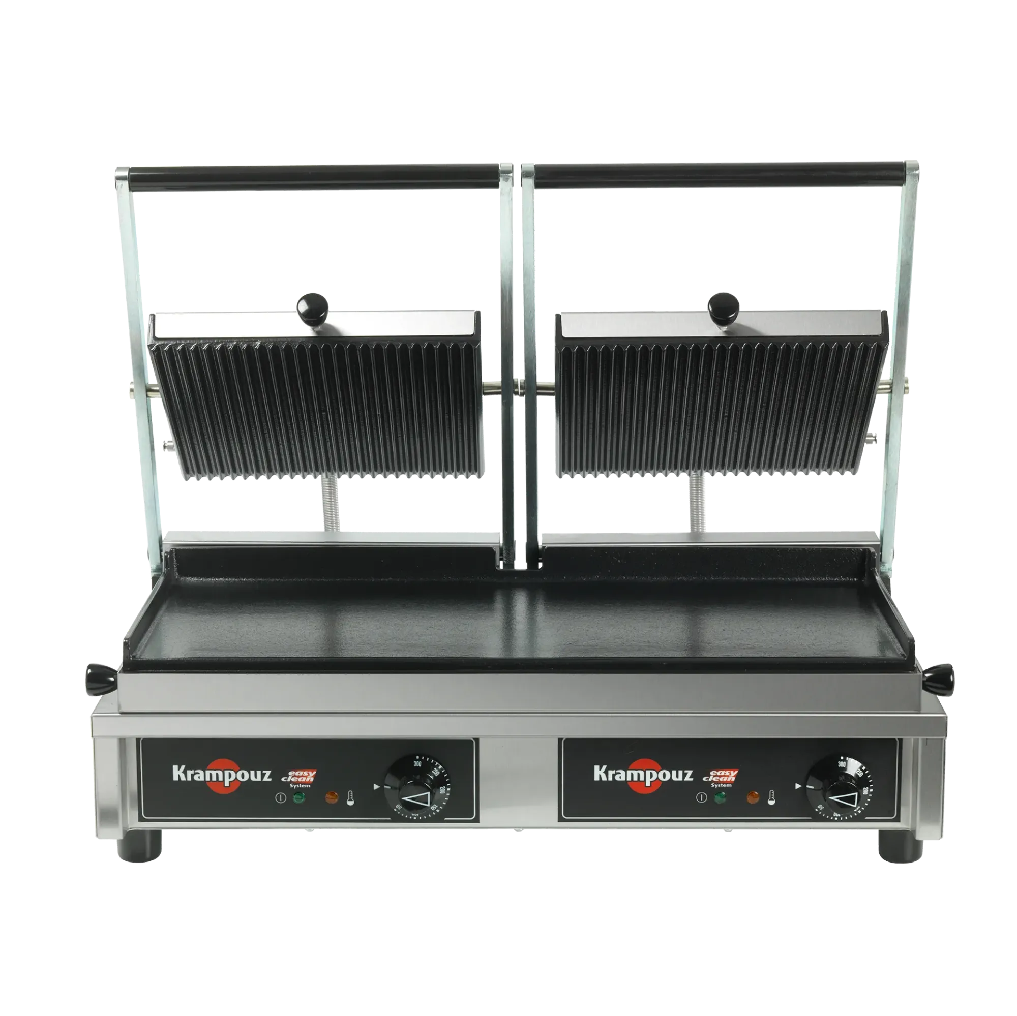 Picture of KRAMPOUZ GECID5BO - Multi Contact Grill Large - Ribbed plates top, smooth plate bottom - GECID5BO