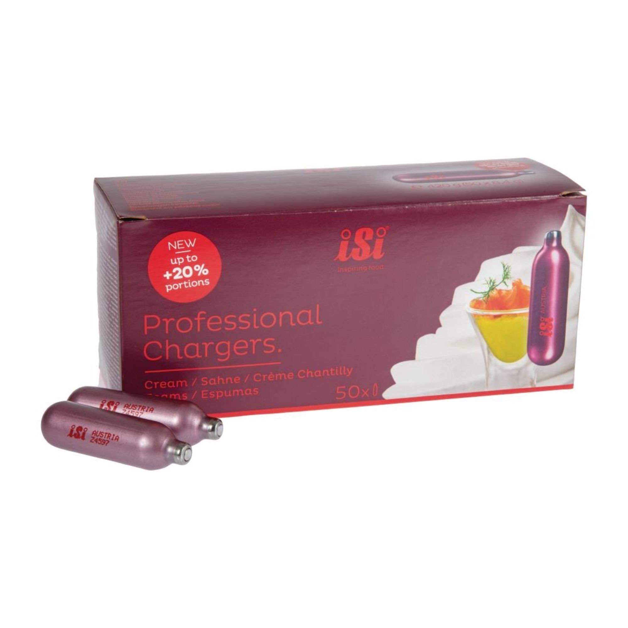 Picture of iSi Whipper Charger Bulbs (50 Pack)