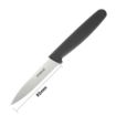 Picture of Hygiplas Straight Blade Paring Knife Black 8.5cm - C268