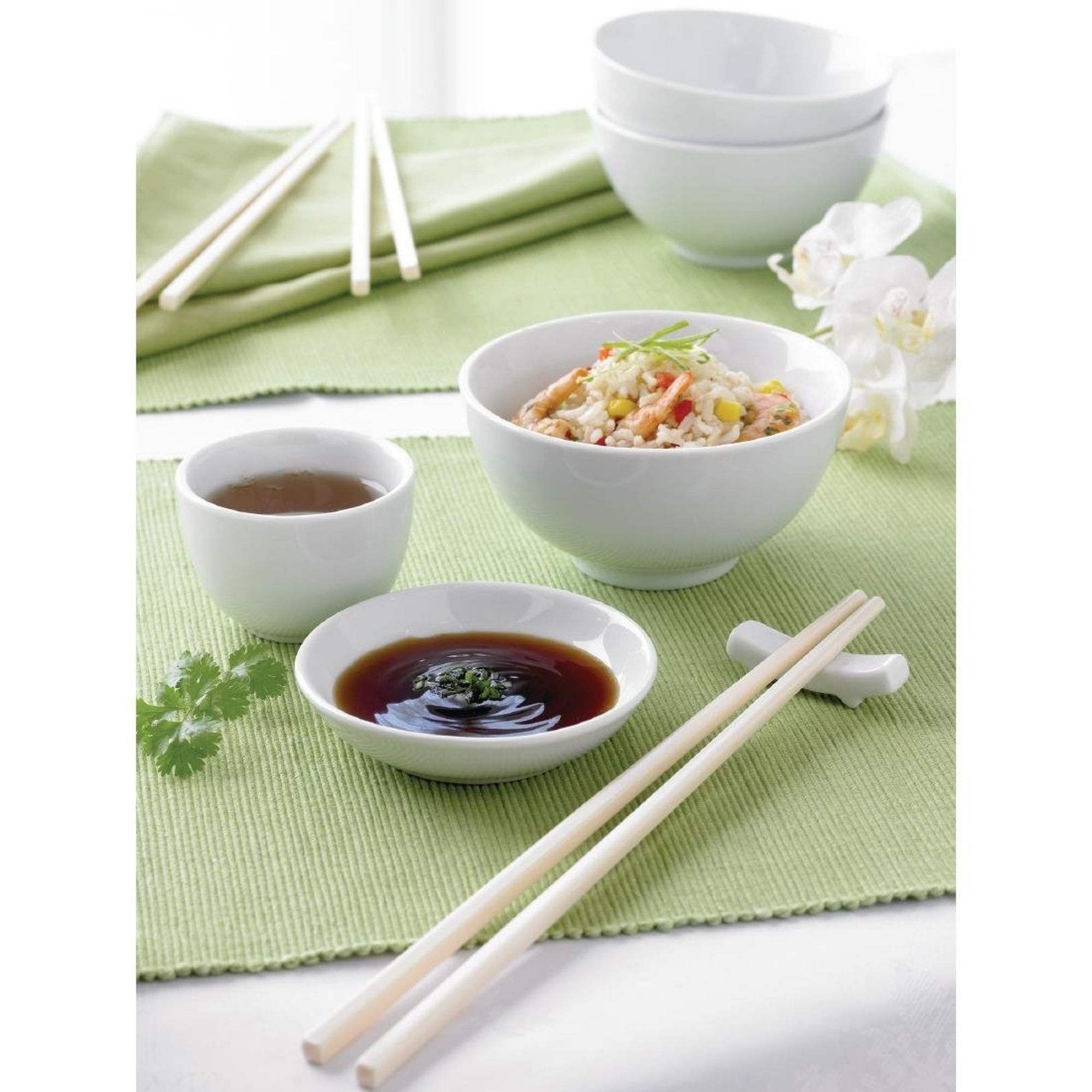 Picture of Olympia Whiteware Rice Bowls 130mm 390ml (Pack of 12)