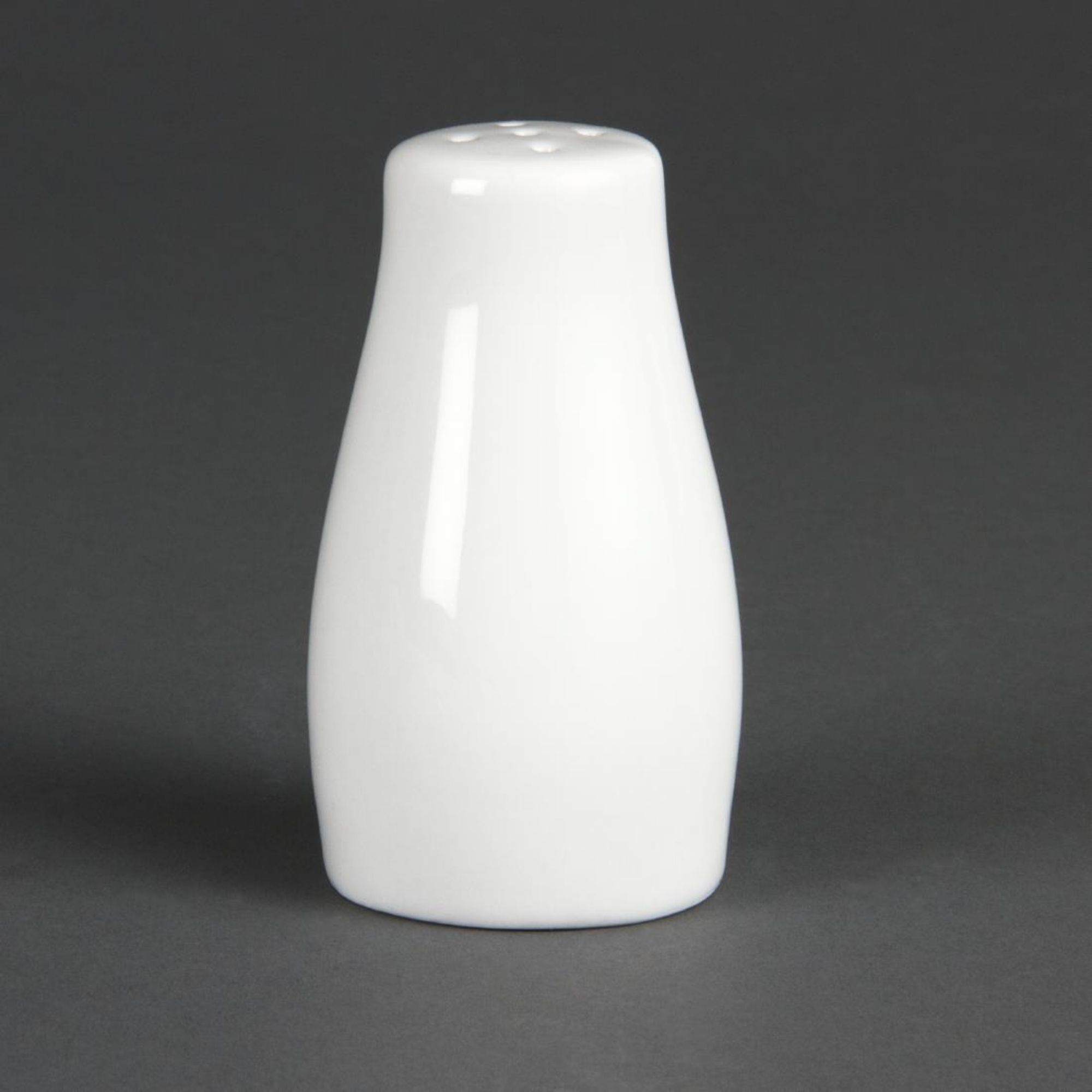 Picture of Olympia Whiteware Pepper Shakers 90mm (Pack of 12) - C214