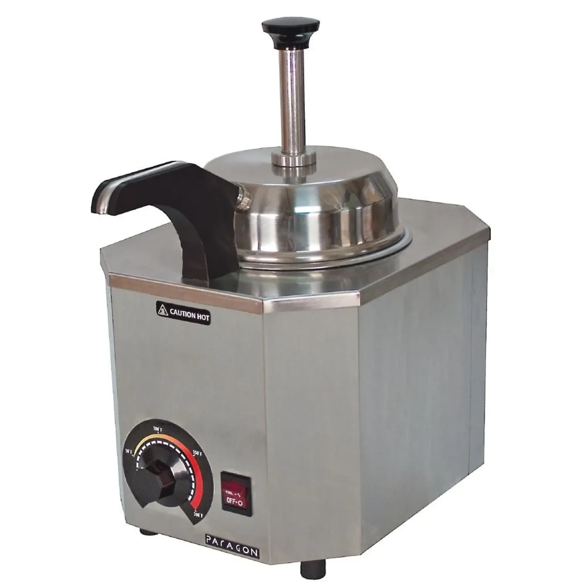 Picture of JM Posner Hot Sauce Dispenser with Heated Nozzle 0.9Ltr - EDM332