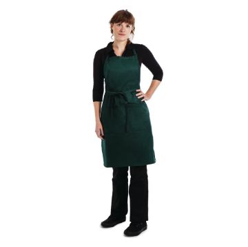 Picture of Chef Works Butchers Bib Apron Hunter Green