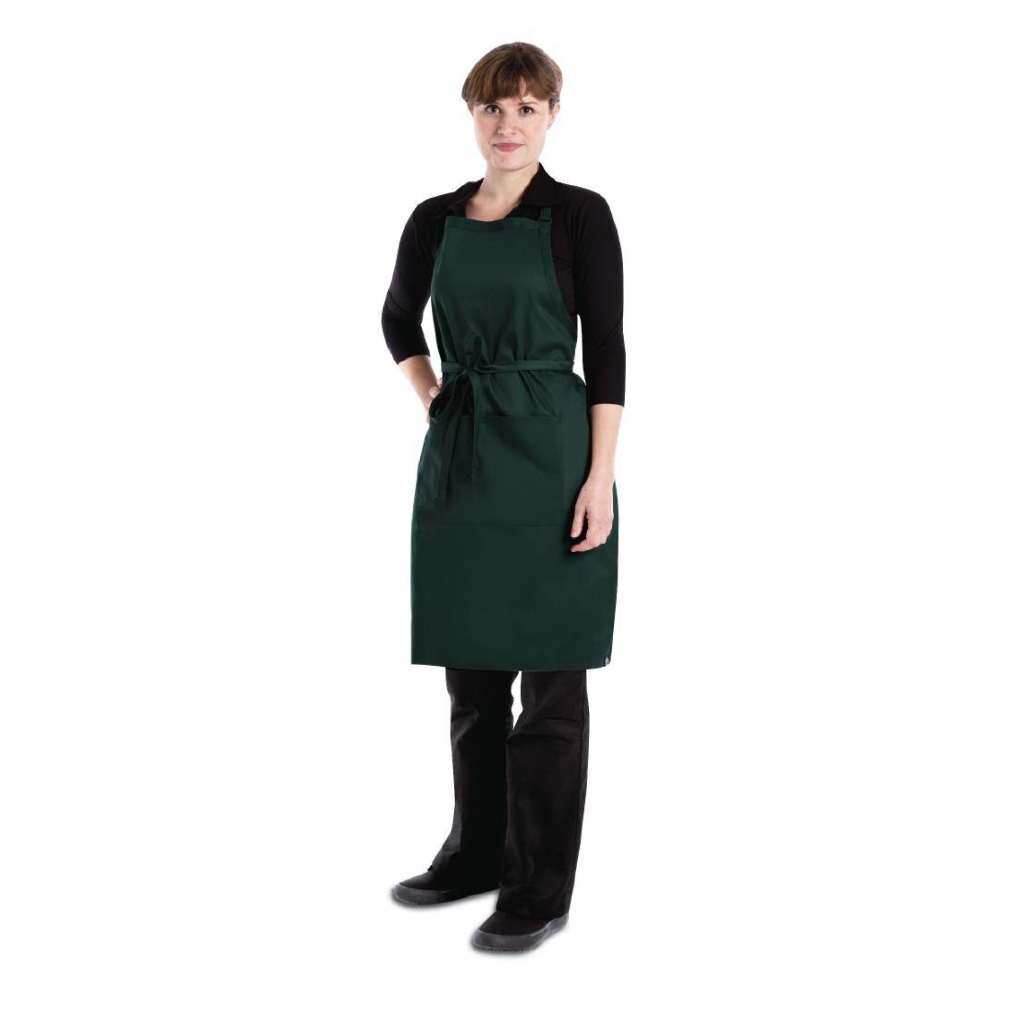 Picture of Chef Works Butchers Bib Apron Hunter Green
