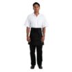 Picture of Chef Works Half Bistro Apron Black - B660