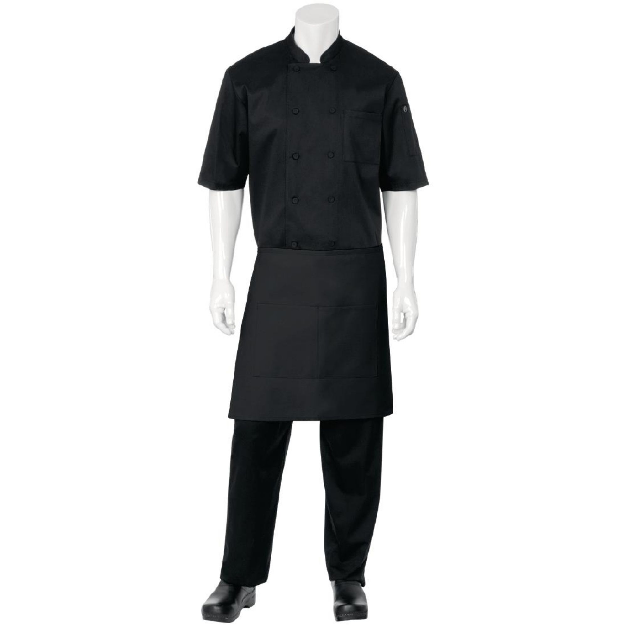 Picture of Chef Works Half Bistro Apron Black