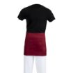 Picture of Whites Short Bistro Apron Burgundy - BB177