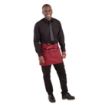 Picture of Whites Short Bistro Apron Burgundy - BB177