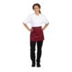 Picture of Whites Short Bistro Apron Burgundy - BB177