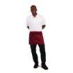 Picture of Whites Short Bistro Apron Burgundy - BB177